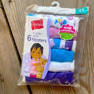 Hanes girls hipsters underwear 4T